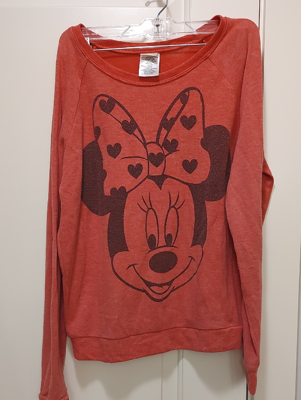 Disney Girls Red Minnie Mouse Sweatshirt